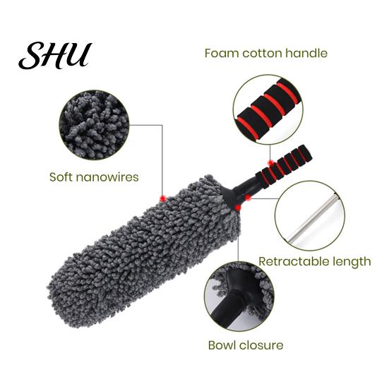 Car Detailing Supplies Dash Duster Brush Super Soft Microfiber Ultimate Exterior Telescoping Care Safe for A Spotless Dust