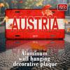D Flat pc AustriaThemed Aluminum Metal Sign with UV Printing  xcmxin VintageStyle Wall Art for IndoorOutdoor