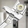 Multifunctional Sink Bathroom Wrench Toilet Faucets Repairs Wrench 6 68mm Large Opening Adjustable Water Pipes Wrench