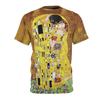 The Kiss T-Shirt Gustav Klimpt Painting T-Shirt Famous Painting Art T-Shirt