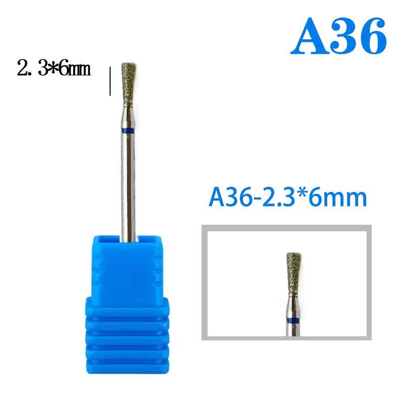 Diamond Nail Drill Bit Cuticle Clean Milling Cutter Nails For Electric Manicure Machine Accessories Ball Burr Removing