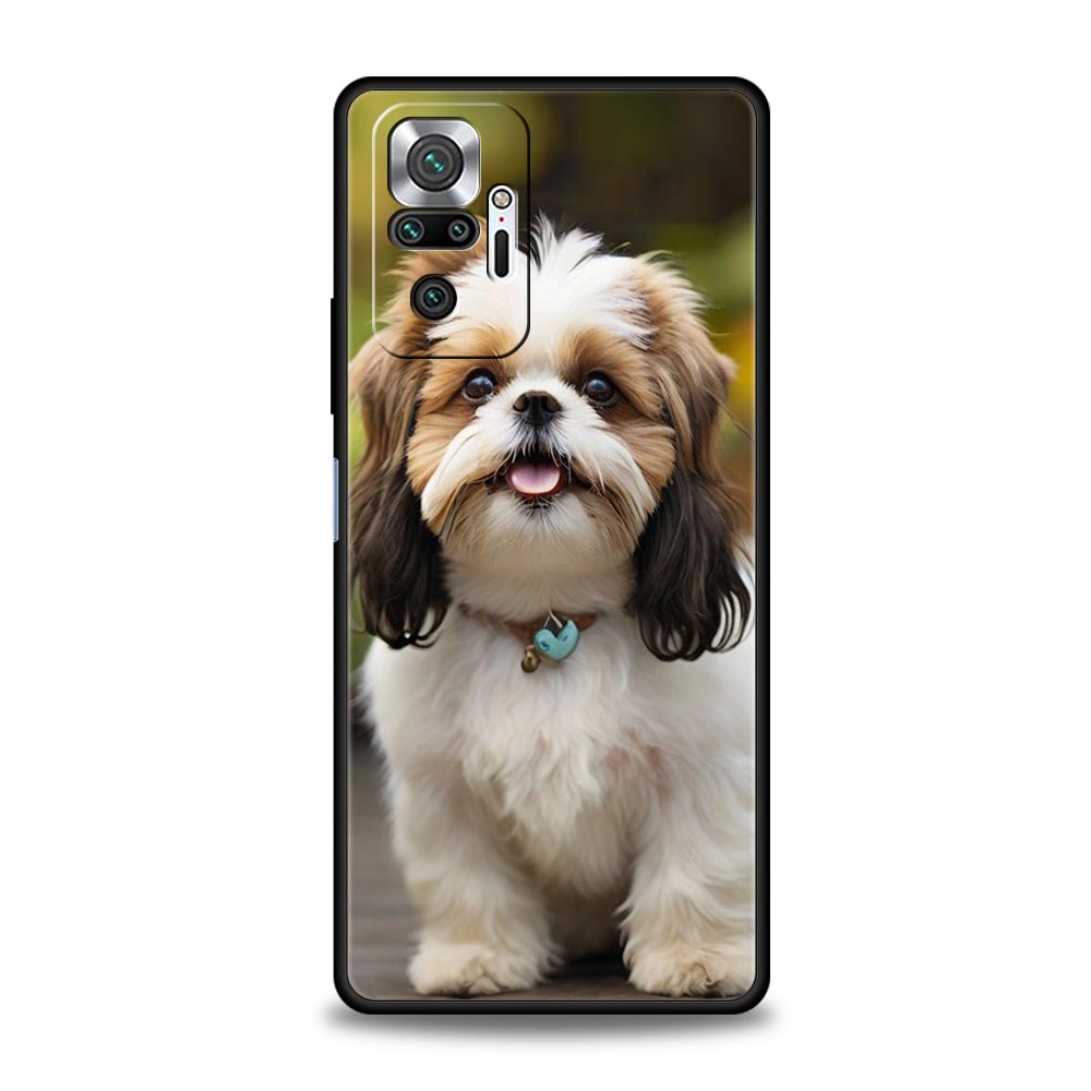 Phone Case For Xiaomi Redmi Note 14 13 12 Pro Plus 5G 9S 9 10 11 4G 14C 13C 12C 10C 9C 9A Cover Shih Tzu Painting Cute Animal