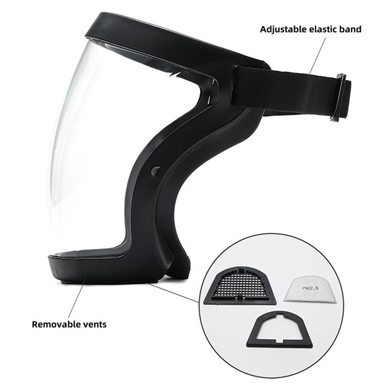 Full Face Shield Transparent Shield Oil-Splash Proof Facial Anti-Fog Head Cover