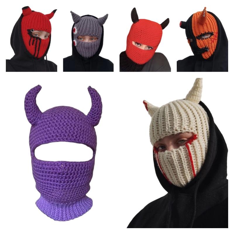 Knitted Hat For Halloween Party Funny And Quirky Costume Hat For Adults And Kids Breathable Warm And Windproof