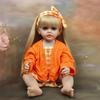 Adorable Betty Reborn Toddler Doll for Age 3+ Years Old Girl 22'' 55CM Silicone Full Body Long Pasted Hair Princess Realistic Newborn Baby Doll Toys