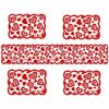 Classic Red Heart-Themed Valentine's Day Decorative Tablecloth, Polyester Woven Table Runner Suitable for Family Gatherings and Couples' Dates.