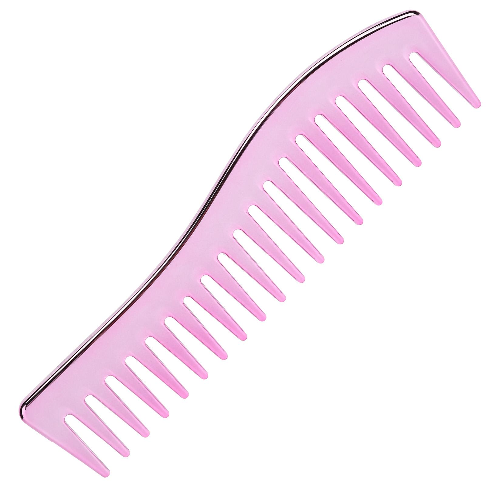 

Расчески с широкими зубьями, без ручки, расческа для распутывания волос, большая расческа для шампуня для салона для мужчин и женщин Purple Pink