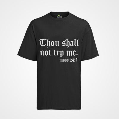 Męski 2pac Hip Hop Graficzny Tupac Shakur Czarny nie będziesz mnie kusił T-Shirt
