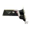 2 Port PCI Serial Adapter 9 Pin Easy Installation Expansion Card Transfer for Automation Control Industrial Equipment