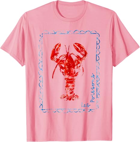 Vintage Red Lobster TShirt Lobster Lover Gifts Seafood Festival Apparel Y2k Design Crawfish Lover Graphic Outfit Novelty Gift