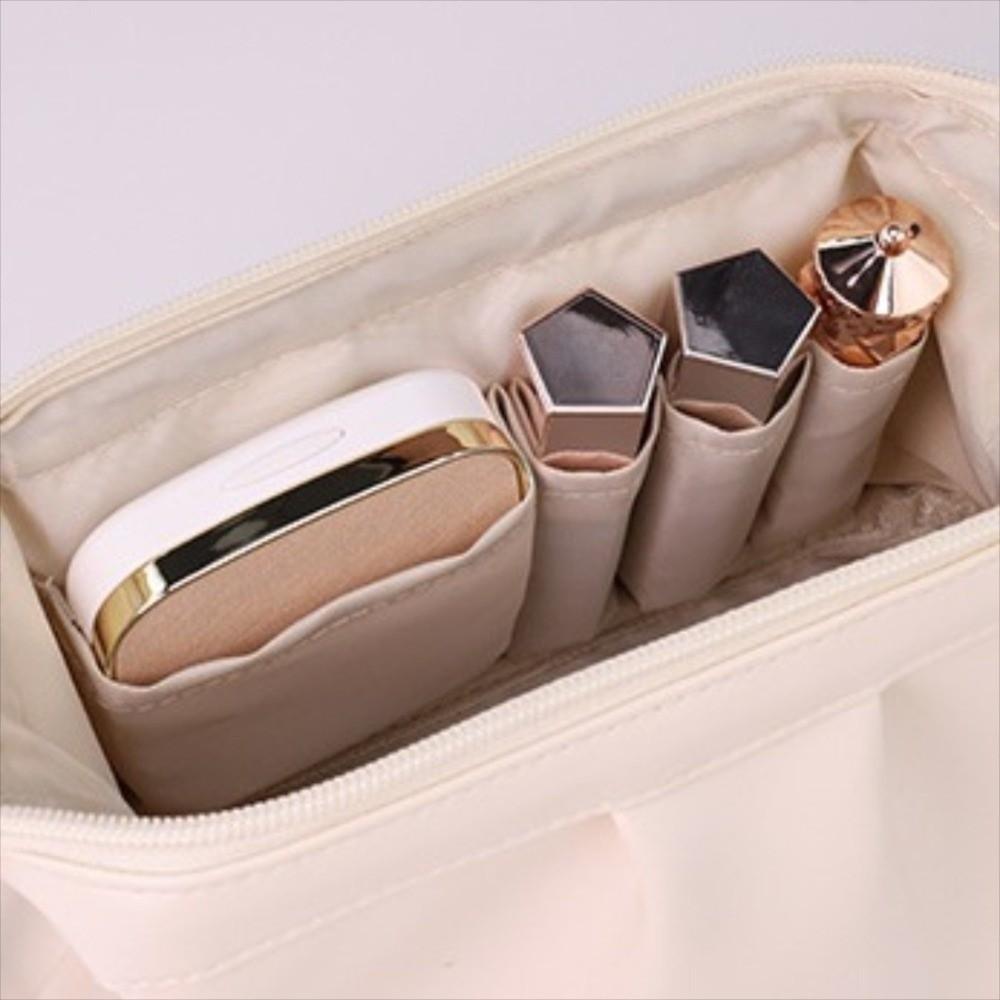 Wide-open Women Cosmetic Bag Handheld Toiletry Storage Bag Ins Makeup Organizer  Travel