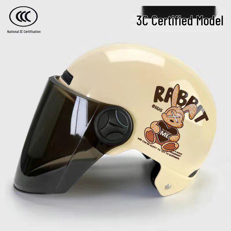 3C Certified All-Season Unisex Electric Scooter & Motorcycle Helmet with Sun Protection