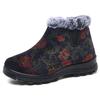 Cotton Shoes Women's 2025 Winter New Velvet Warm Women's Cotton Shoes One Pedal Middle-aged and Elderly Snow Boots Elderly Cotton Boots