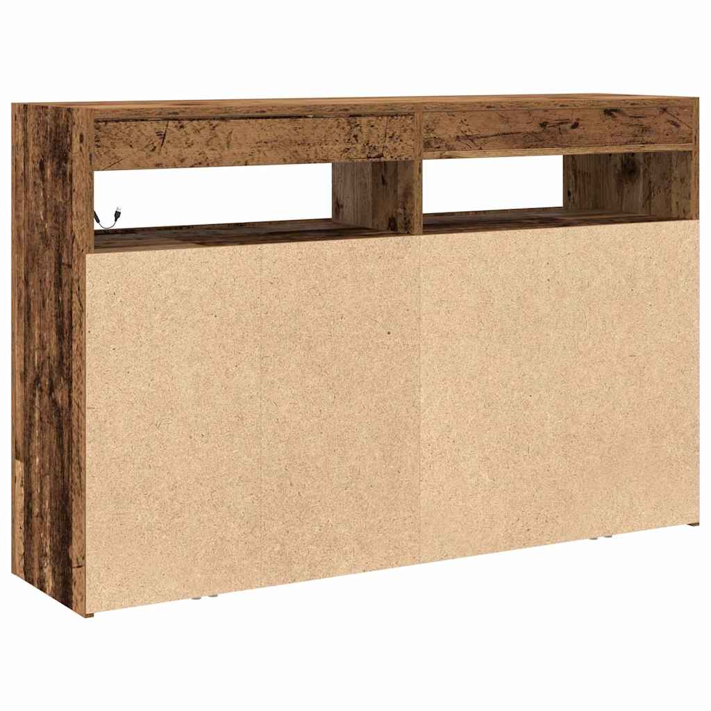 Vintage Wood Sideboard 116 x 30 x 75 cm Engineered Wood