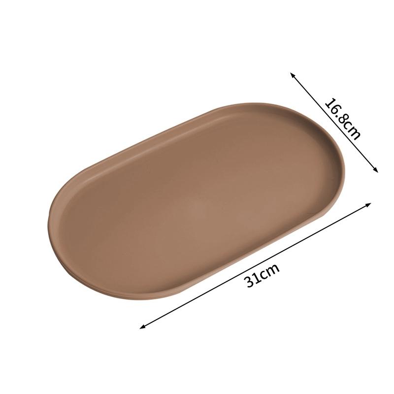 Nordisches Dekotablett Mehrfarbig Ovales Aufbewahrungstablett Lebensmittel Früchte Schmuckteller Serviertabletts Abendessen Küchenzubehör