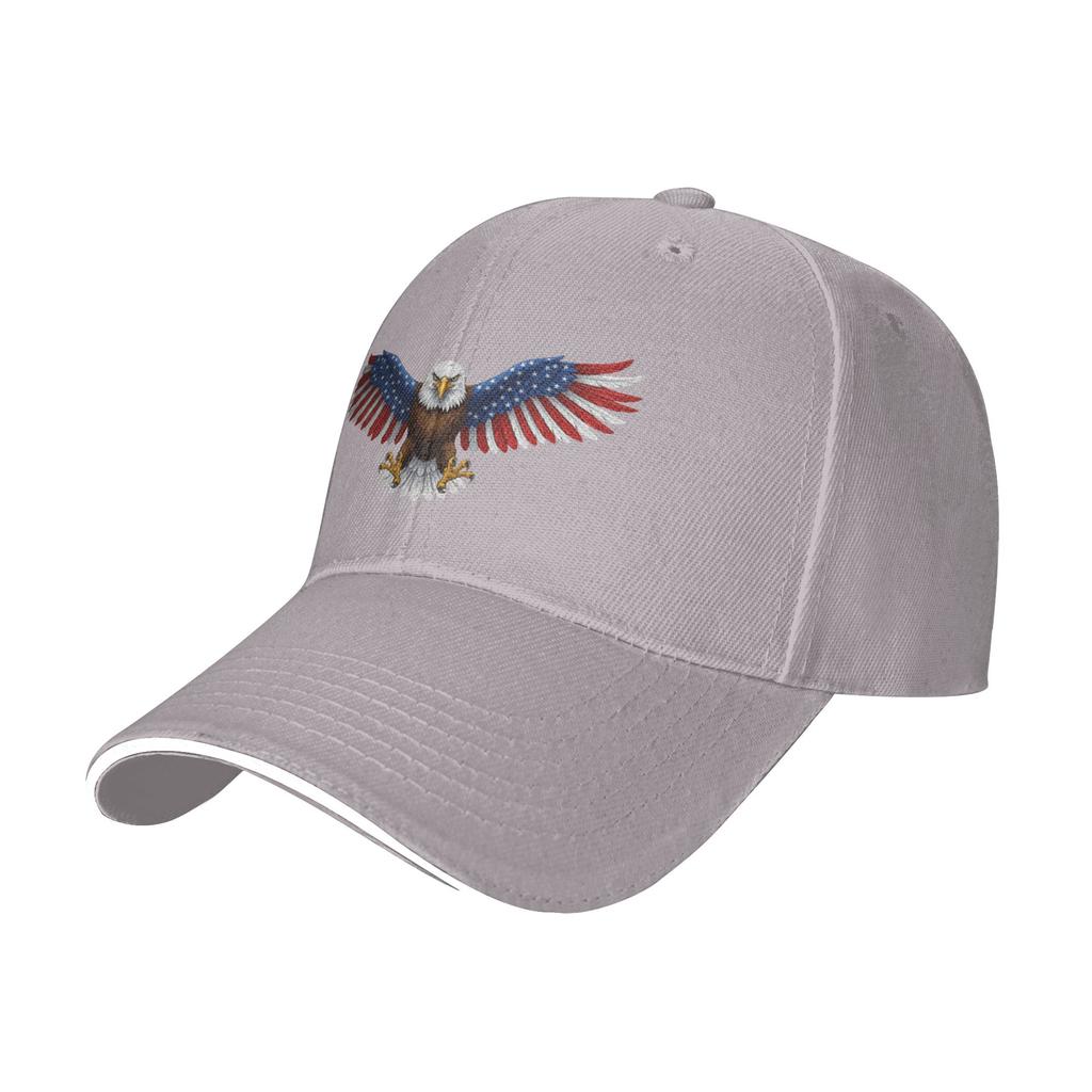 Fashion American Flag Bald Eagle Wings USA Patriotic Gift Th of July Shirt Curved Brim Baseball Cap Upf Unisexs Hats