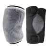 Unisex Double-Layer Lambswool Knee Pads - Thickened, Velvet, Velcro Fastened, Warm Insulation for Autumn/Winter