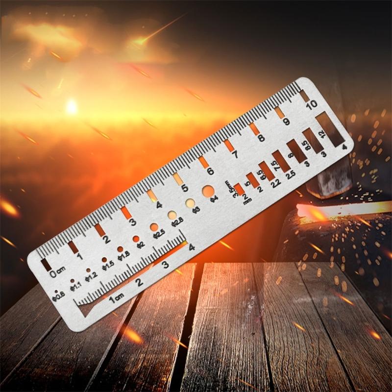 Surgical Stainless Steel Measuring Tool With Gradations for Animal Orthopedics Screw and Pin Size