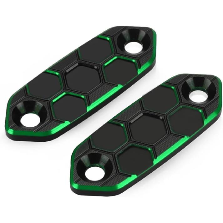 Motorcycle Rear View Mirror Hole Cap Block Off Base Plates Cover Decorative Compatible with Ninja 650 300 400 500 ZX-6R ZX-4RR ZX4R(Red)