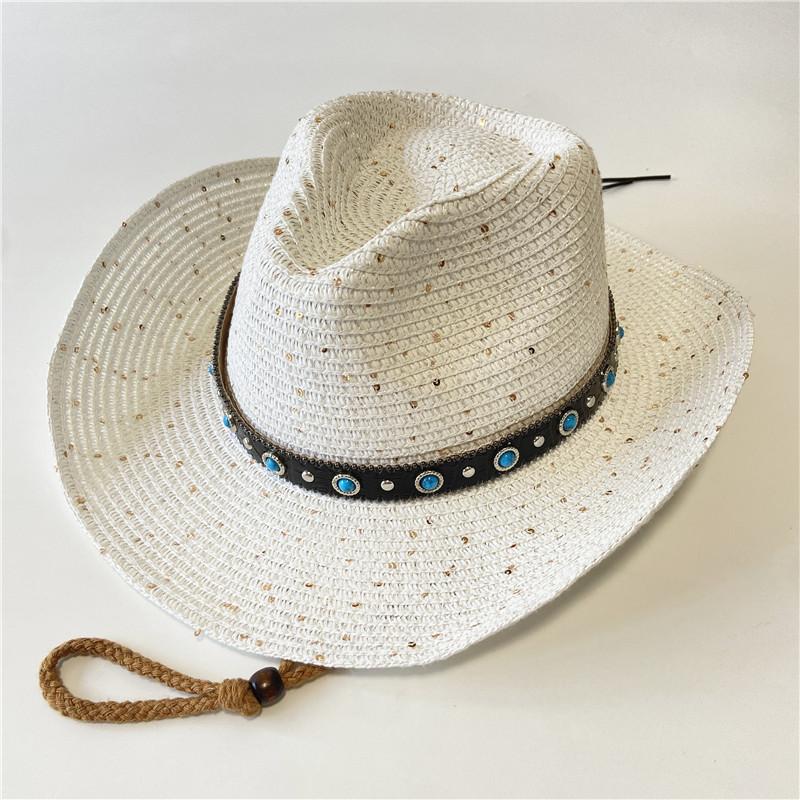 New western cowboy hats for men and women can take summer vacation travel sunscreen sun hat retro sun hat knight hat
