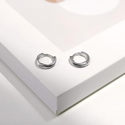 925 Silver Ring Earrings Daily Basic Twist Mini