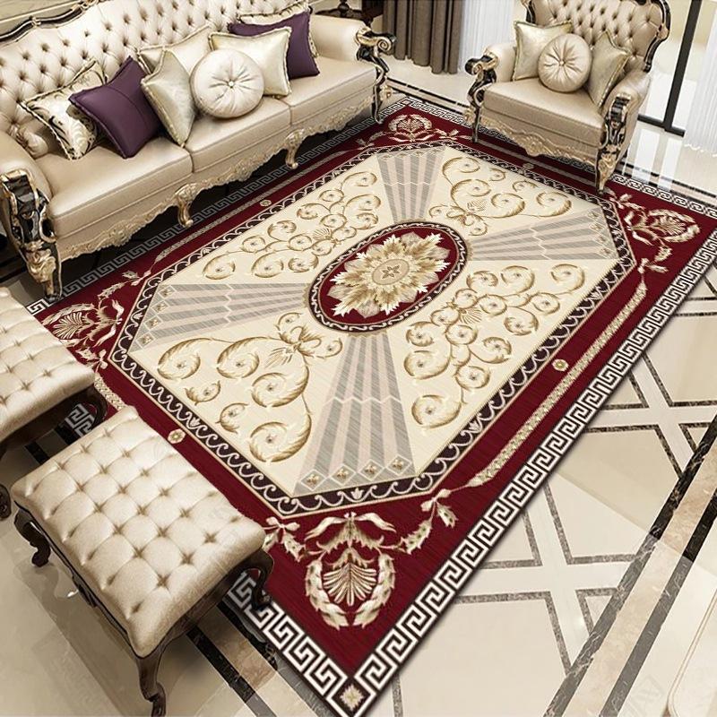 Bohemian Retro Carpet for Living Room Bedroom Mat Non-Slip Area Rug Persian Geometric Carpets Bedside Home Decoration Floor Mat