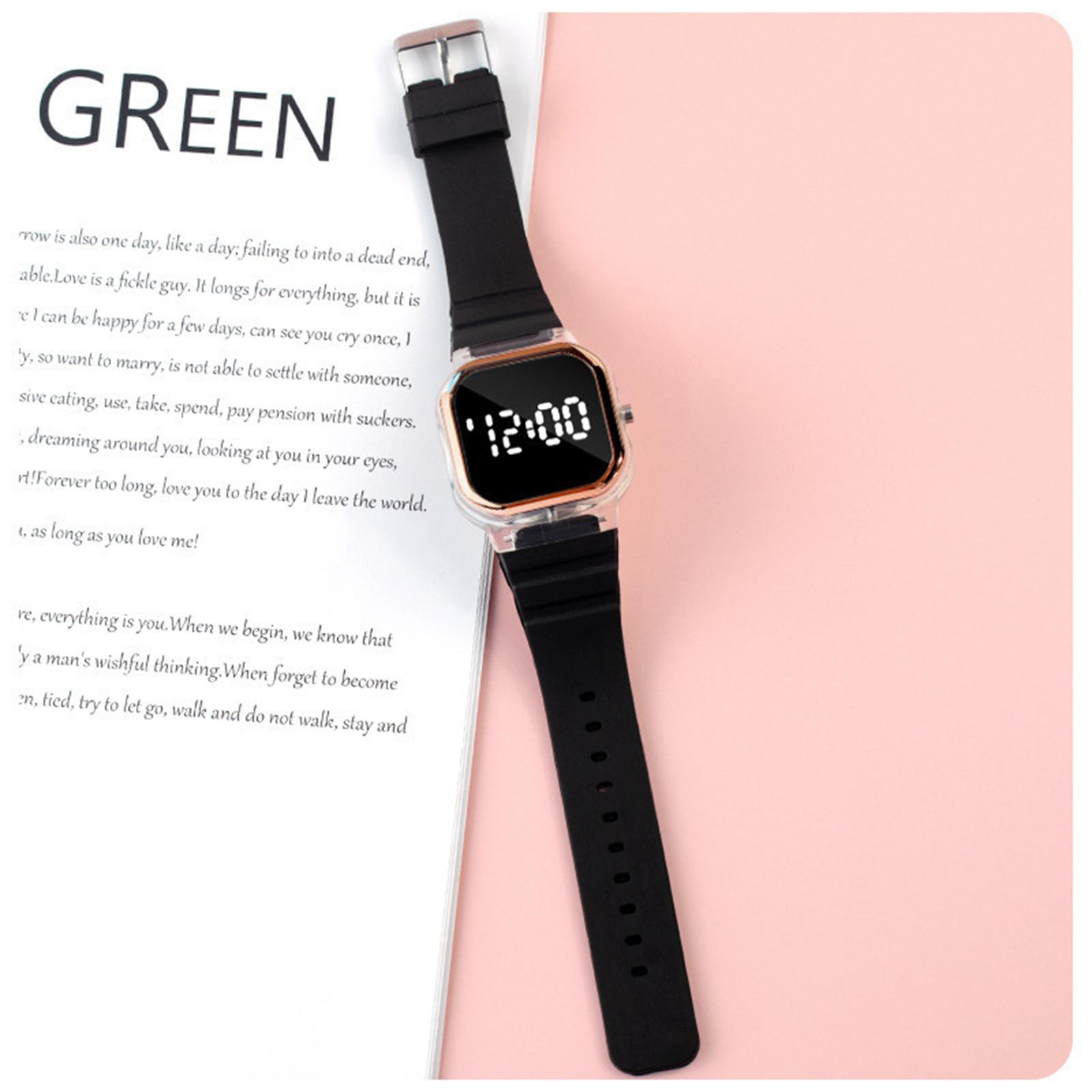 

Модные женские электронные часы с кожаным ремешком – Стильные цифровые наручные часы для леди, Элегантный дизайн, Идеальный подарок на день рождения, , для повседневной носки One Size