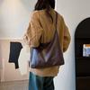 Tragetasche Damen Modisch Einfach Schultertaschen Große Kapazität PU Pendler-Tragetasche Hochwertig Retro Achseltaschen