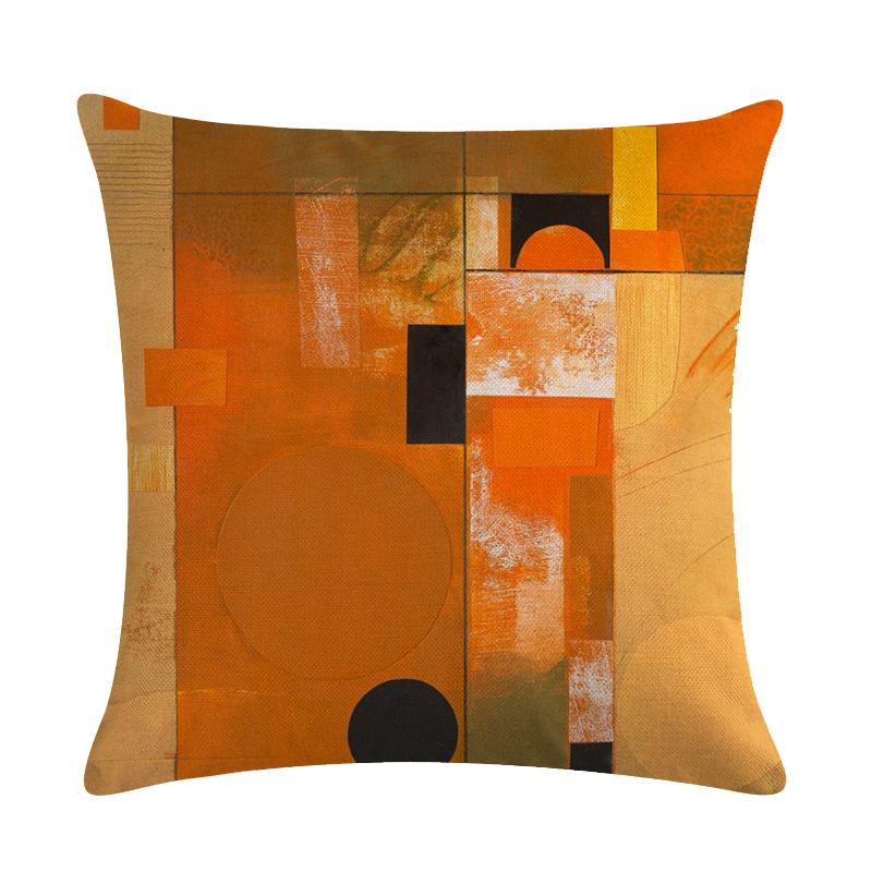Modern Geometric Creative Graffiti Digital Printing Short Plush Pillow Covers For Car Sofa Office Cushion Cover Home Goods