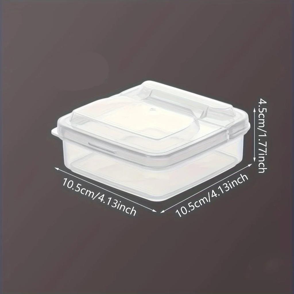 Behälter für Scheibenkäse für den Kühlschrank, durchsichtige Plastikbox zur Aufbewahrung von Butterblöcken und Käsescheiben mit Klappdeckel für Lebensmittel im Kühlschrank