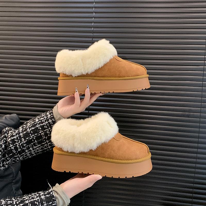 Fashion Winter 2024 New Women's Thick Sole Sheepskin Wool Anti Slip Snow Boots Fashion Women's Mini Warm Thickened Women's Boots