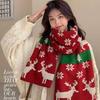 Korean Style Thickened Woolen Elk Scarf - Women's Versatile Winter Snood