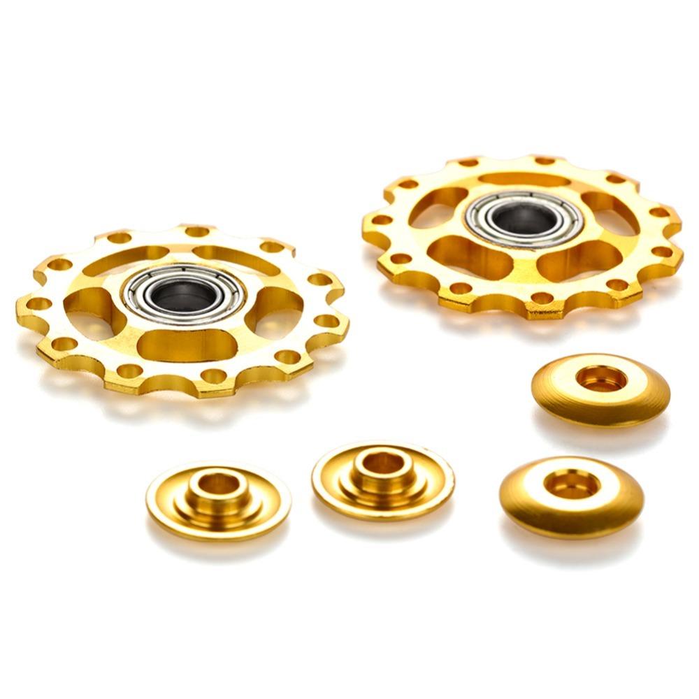 2PCS Aluminum Alloy Bike Rear Derailleur Wheel 11T Bike Derailleur Pulley  Bike Maintenance