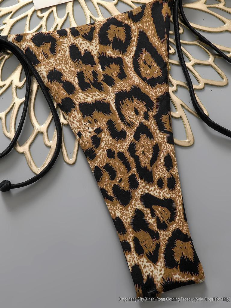 Leopard Print Thong Bikini Swimsuit - Sexy & Stylish 2026