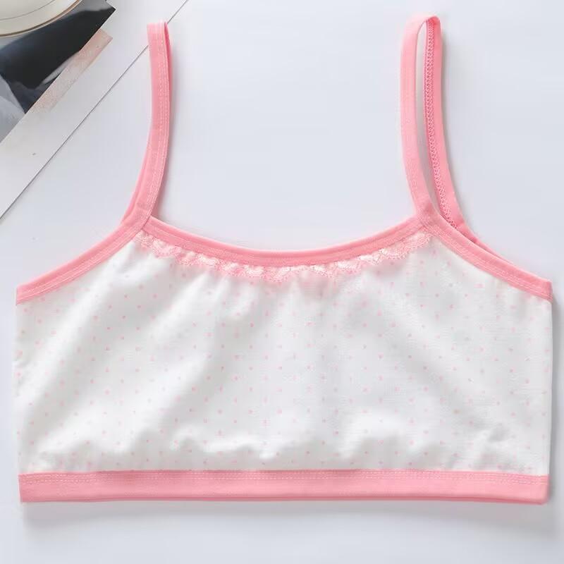 

Хлопковый спортивный тренировочный бюстгальтер для девочек, жилет с буквенным принтом, детское нижнее белье, От 8 до 14 лет one size красный