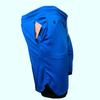 Men Shorts Double Layer Drawstring Fake Two Piece Elastic Waist Knee Length Shorts for Training