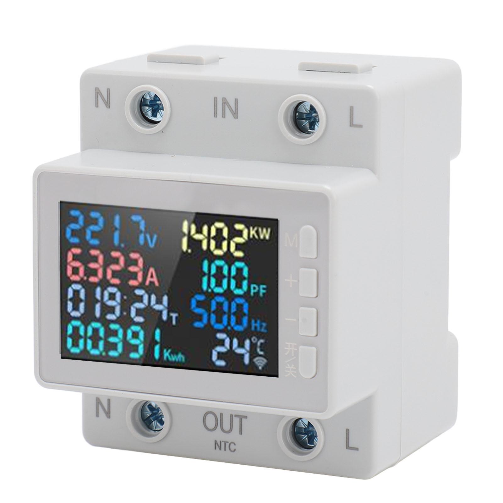 

Digital Voltmeter Ammeter 8 in 1 Multifunction LCD Display Multi Protection Digital Voltage and