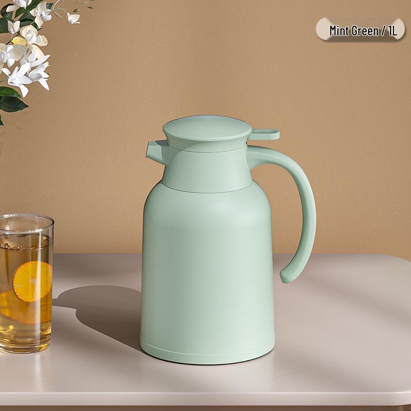 Portable Thermos Flask with Temperature Display, Large Capacity, Glass Liner, Insulated for Home, Dorm, or Travel Use