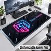 Custom Name Text Mouse Pad Atletico Madrid FC Personalized Desk Pad For Work And Gaming