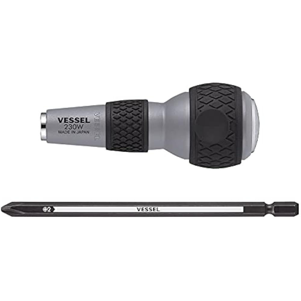 VESSEL (VESSEL) Ball Grip Differential Penetration Driver with +2 Bits 230W-2