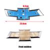 2pcs 3D ABS Car Front and Rear logo Front grill Rear Bumper tail door trunk Emblem sticker Accessories For Chevrolet 09-14 Cruze