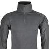 Men Tactical Shirt Long Sleeve Military Combat Shirt Quarter Zipper Stand-Up Collar Shirt for Outdoor Paintball Airsoft Cycling Hiking