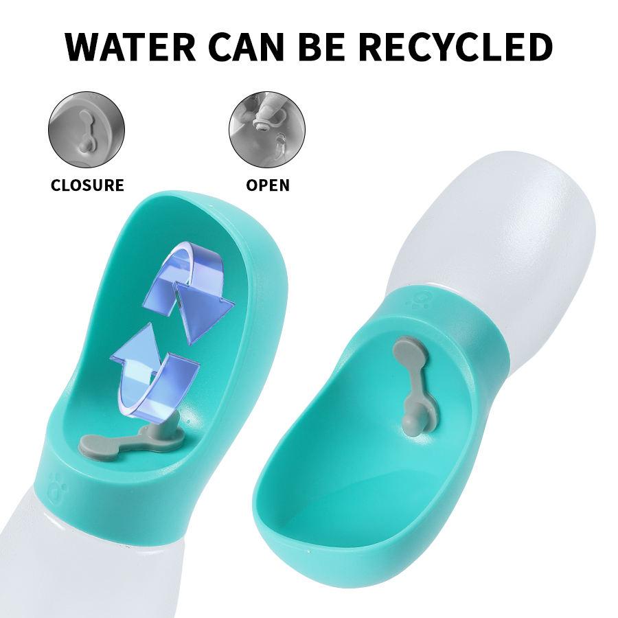 300ml Dog Water Bottle Portable Pet Water Dispenser for Small Big Dogs Cat Walking Travel Leakproof Drinking Bowl Feeder