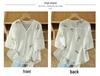 Summer 2025 Women’s V-Neck Chinese Embroidery Shirt: Retro, Loose, Slimming Design