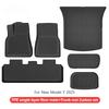 Floor Liners and Seat Back Pads for New Tesla Model Y Juniper 2025 All-Weather Waterproof TPE Trunk Mats Foot Mats Car Part