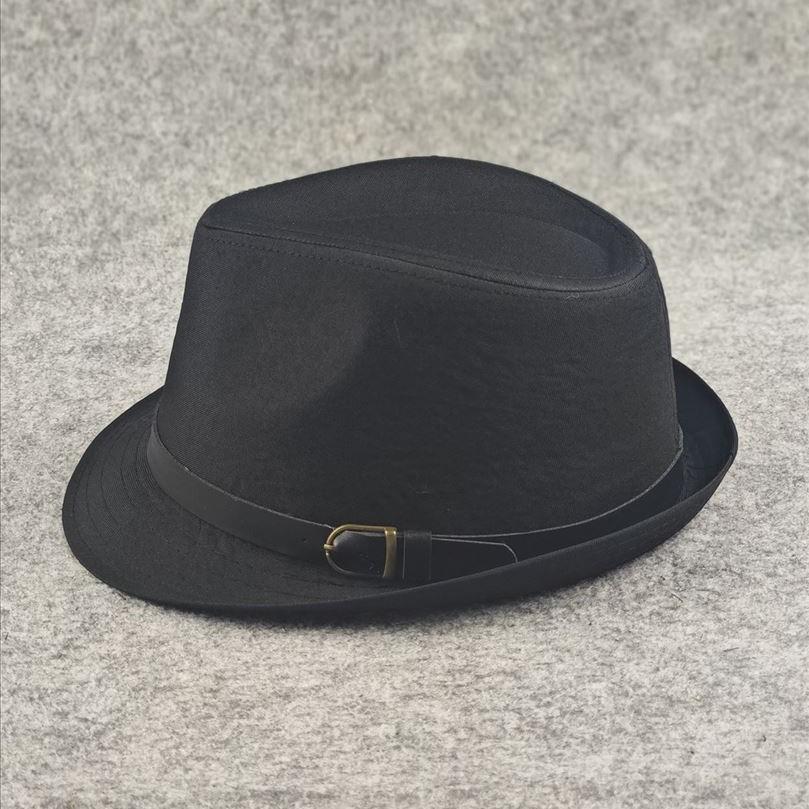Korean style trendy fedora hat - winter black top hat for men and women - british jazz gentleman hat - western cowboy fedora