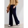VICTORIA&VERA Women's Anti-Wrinkle Faux Denim Straight-Leg Pants V9016K09