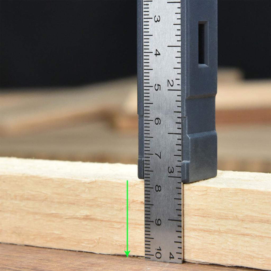 Triangle Ruler Thickening Angle Protractor Aluminum Alloy Carpenter Measurement Square Ruler Woodworking Triangle Ruler