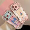 Suitable for Autumn and Winter Iphone17promax Apple 16 Mobile Phone Case 15 Plush Cartoon Animals 13 Leather Mobile Phone Case
