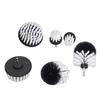 6Pcs Drill Cleaning Brush White Soft Nylon Bristles Wear Resistant Drill Brush Power Scrubber for